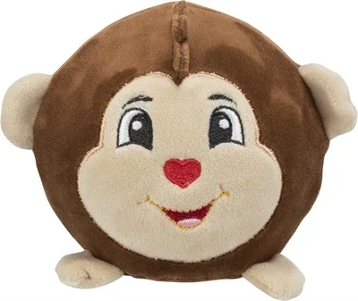 Trixie Hondenspeelgoed Aap Rond Pluche 11 cm 2 St