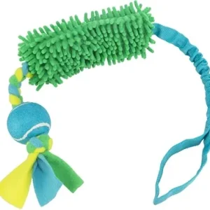 Trixie Hondenspeelgoed Bungee Tugger met Tennisbal Polyester 85 cm 2 St