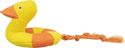 Trixie Hondenspeelgoed Toy Duck On Rope - Aqua - Image 2