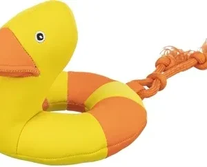Trixie Hondenspeelgoed Toy Duck On Rope - Aqua