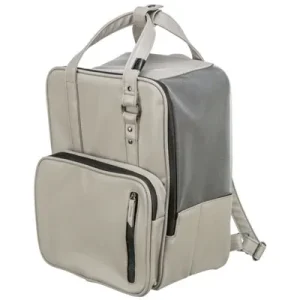 Trixie Hondentas Rugtas Citystyle Kunstleer Lichtgrijs 30x20x40 cm - 8 kg