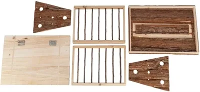 Trixie Hooiruif met Bodem en Deksel Schorshout 40x30x22 cm - Image 2