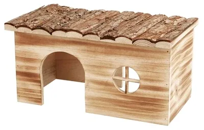 Trixie Huis Grete 2 Uitgangen Cavia Schorshout Gevlamd 35x20x18 cm