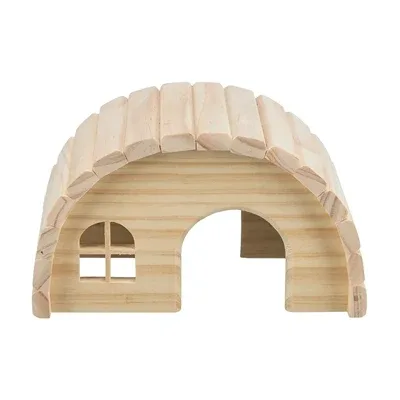 Trixie Huis Hamster Hout Spijkervrij 19x13x11 cm 2 St