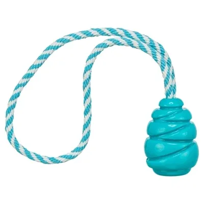 Trixie Jumper Kegel aan Touw Super Strong Tpr - Petrol