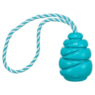 Trixie Jumper Kegel aan Touw Super Strong Tpr - Petrol