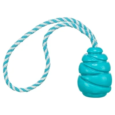 Trixie Jumper Kegel aan Touw Super Strong Tpr - Petrol