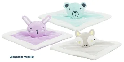 Trixie Junior Knuffeldoekje Pluche 20x20 cm - Assorti