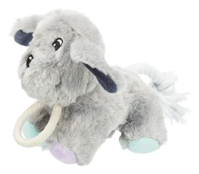 Trixie Junior Pluche Hond met Touw 24 cm 3st - Image 2