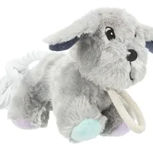 Trixie Junior Pluche Hond met Touw 24 cm 3st