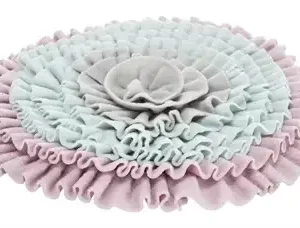 Trixie Junior Snuffelmat Zacht Roze / Mintgroen / Grijs 38X38 cm