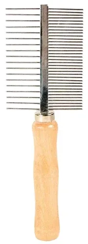 Trixie Kam 2 Zijdig Middel Grof Hout Metalen Tanden 17 cm 3 St