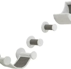 Trixie Katten Klimset voor aan de Muur 4 Klimplekken 78x30x30 cm - Wit