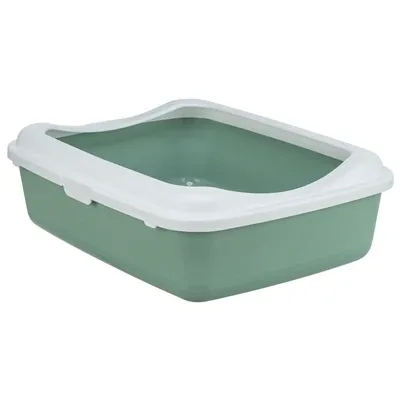 Trixie Kattenbak Classic met Rand Salie 37x48x15 cm - Wit