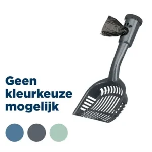 Trixie Kattenbakschep met Poepzakjes 38 cm 4 St - Assorti
