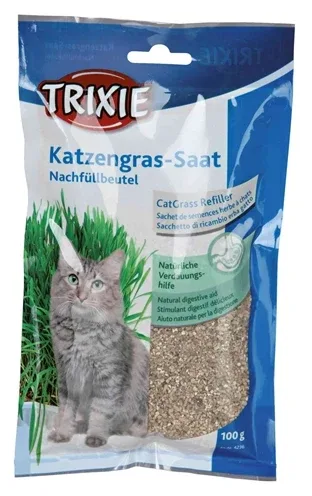 Trixie Kattengras Zaad Navulzakje voor 4235 - 100 gr
