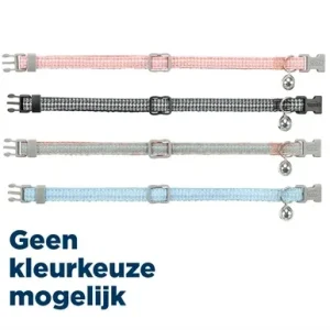 Trixie Kattenhalsband Hanenpoot Motief Assorti 20-30X1 Cm