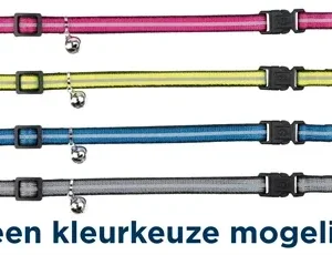 Trixie Kattenhalsband met 2 Sluitingen Reflecterend 4 St - Assorti