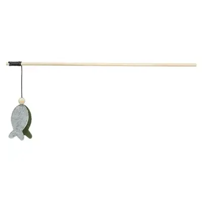 Trixie Kattenhengel Met Vis Met Catnip Vilt / Hout 48 cm 4 St - Image 2