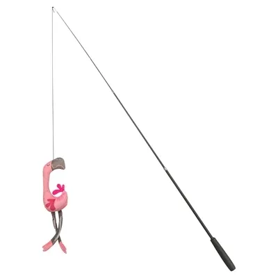 TRIXIE KATTENHENGEL TELESCOPISCH GROTE KATTEN MET FLAMINGO ROZE 106 CM - Image 2