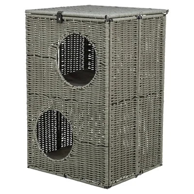 Trixie Kattenmand Amalia Hoekig Polyrattan - Grijs - Image 2
