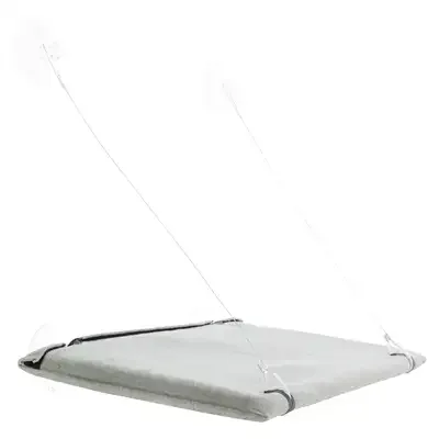 Trixie Kattenmand Hangmat Raam Velours Grijs 50X30 cm - Image 2