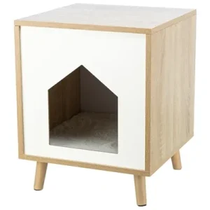 Trixie Kattenmand Huis Isa Houtlook Lichtbruin 40x40x50 cm - 25 kg