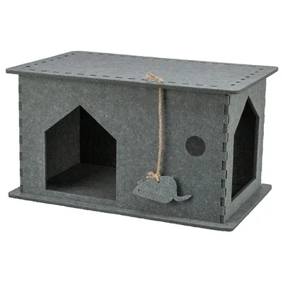Trixie Kattenmand Huis Lene Vilt 54x30x35 cm - Grijs