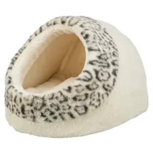 Trixie Kattenmand Iglo Leo Soft Pluche Panterprint - Creme