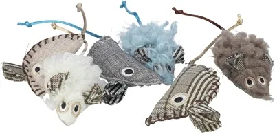 Trixie Kattenspeelgoed Muis Pluche Stof met Catnip 8 cm 72 St