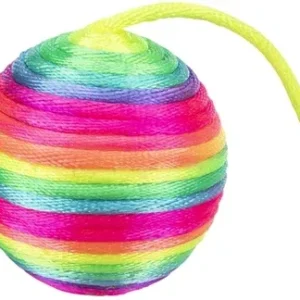 Trixie Kattenspeelgoed Ratelbal Stof 4,6 cm 30 St
