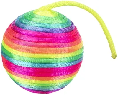 Trixie Kattenspeelgoed Ratelbal Stof 4,6 cm 30 St