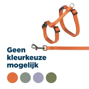 Trixie Kattentuig met Riem 27 45 cm 13 mm 120 cm - Assorti