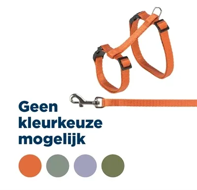 Trixie Kattentuig met Riem 27 45 cm 13 mm 120 cm - Assorti