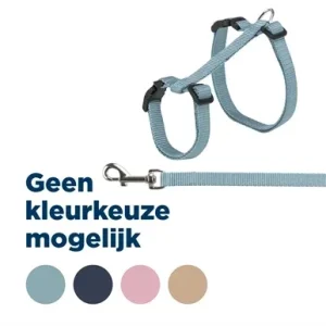 Trixie Kattentuig met Riem 34 57 cm 13mm 120 cm - Assorti