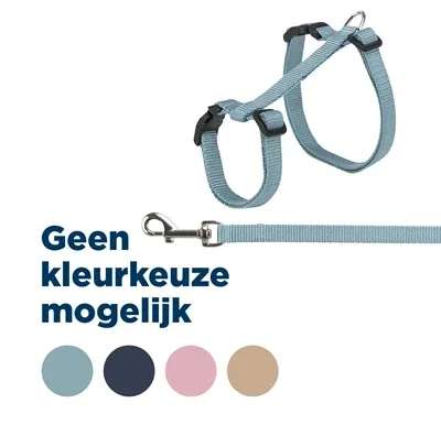 Trixie Kattentuig met Riem 34 57 cm 13mm 120 cm - Assorti