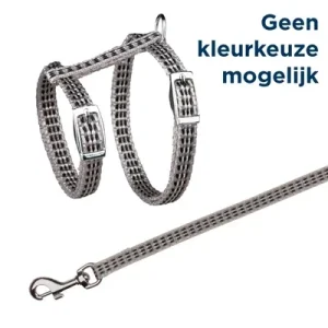 Trixie Kattentuig met Riem Metalen Gespen Reflecterend 22x42x1 cm 120 cm 4 St - Assorti