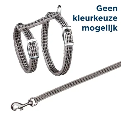 Trixie Kattentuig met Riem Metalen Gespen Reflecterend 22x42x1 cm 120 cm 4 St - Assorti