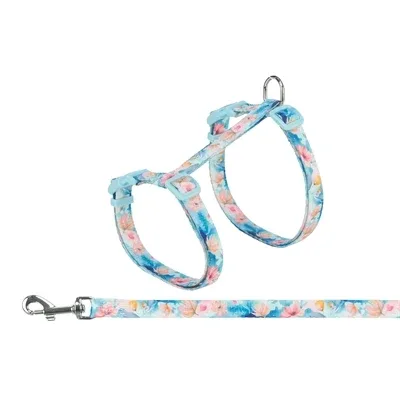 Trixie Kattentuigje Met Riem Flower Power Motief Assorti 35-59X1,3 Cm - Image 2