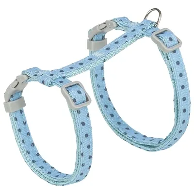 TRIXIE KATTENTUIGJE MET RIEM STIPPEN MOTIEF BLAUW 28-45X1 CM 4 ST - Image 2
