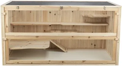 Trixie Knaagdierenverblijf Muizen Grote Hamsters Hout 115x60x60 cm