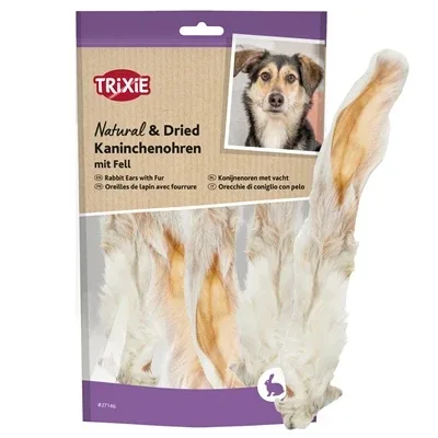 Trixie Konijnenoren met Vacht - 100 gram