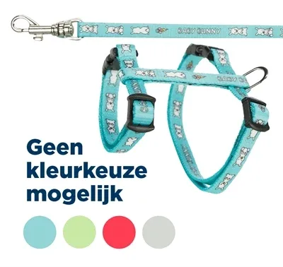 Trixie Konijnentuig met Riem Baby Bunny 20x33x0,8 125 cm - Assorti