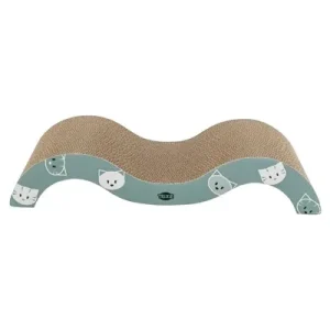 Trixie Krabgolf Mimi Karton met Catnip Mintgroen 50x23x9 cm 2 St