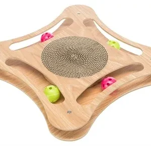 Trixie Krabkarton met Speelgoed Hout 35x35x4 cm