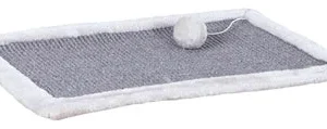 Trixie Krabmat Sisaltapijt Pluche Lichtgrijs 55x35 cm 2 St - Grijs