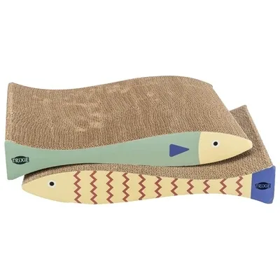 Trixie Krabmat Vis met Catnip Mintgroen 40x30x11 cm 2 St - Creme - Image 2