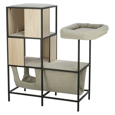 TRIXIE KRABPAAL CITYSTYLE MET METALEN FRAME CREME 95X62X100 CM - Image 2