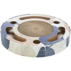 Trixie Krabtrommel met Ballen Karton met Catnip 33x33x5,5 cm - Blauw