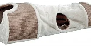 Trixie Krabtunnel Lichtgrijs 110x30x38 cm - Bruin